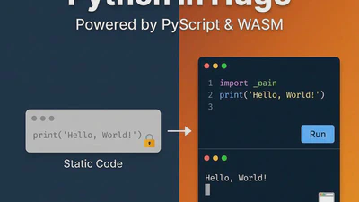 如果不只是展示代码：Run Python in My Hugo blog. featured image